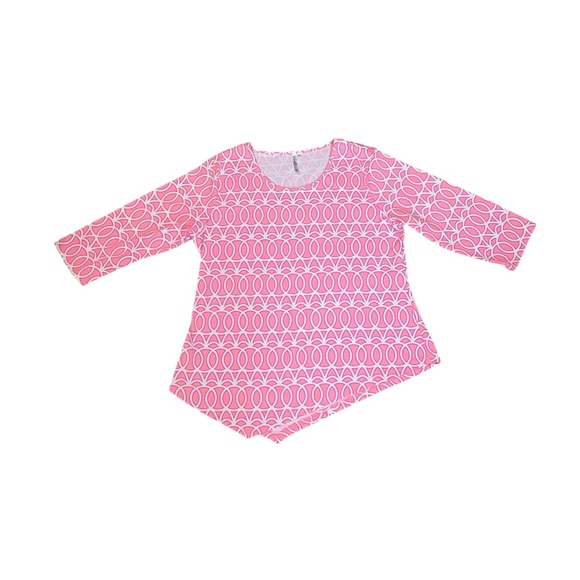 Pink Geometric Pattern Top - Picture 4 of 6